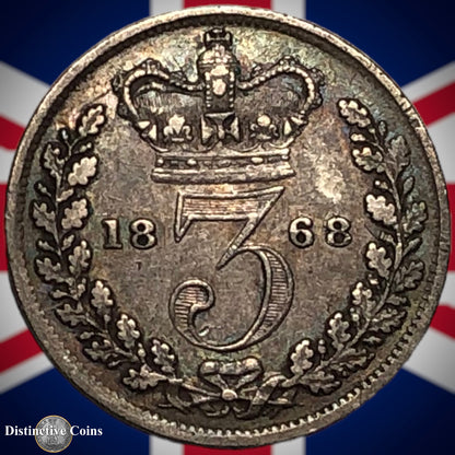 Great Britain 1868 Three Pence GB1845