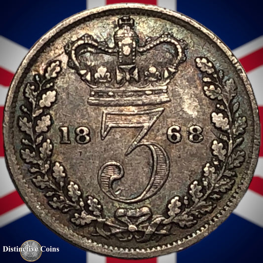 Great Britain 1868 Three Pence GB1845