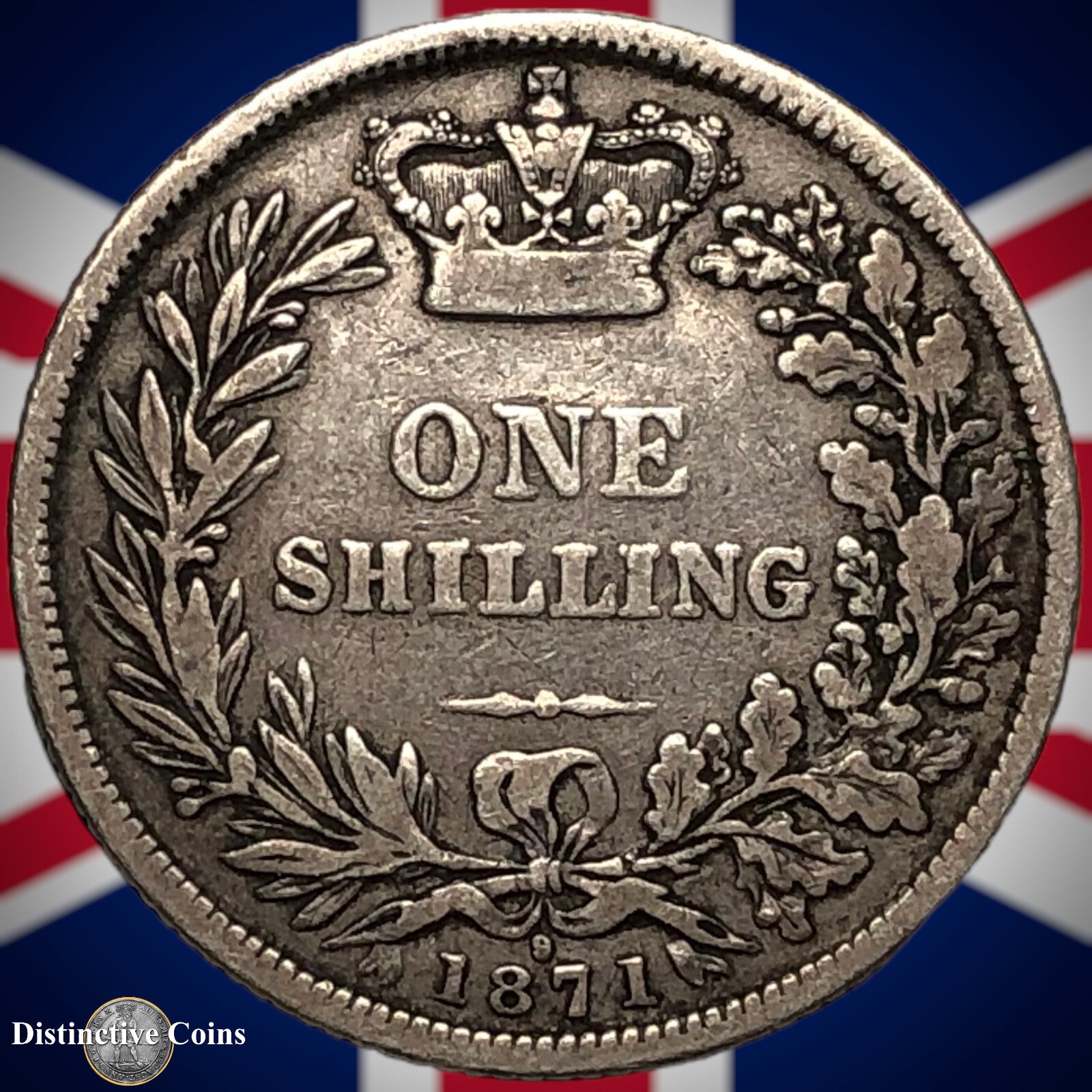Great Britain 1871 British One Shilling GB0314