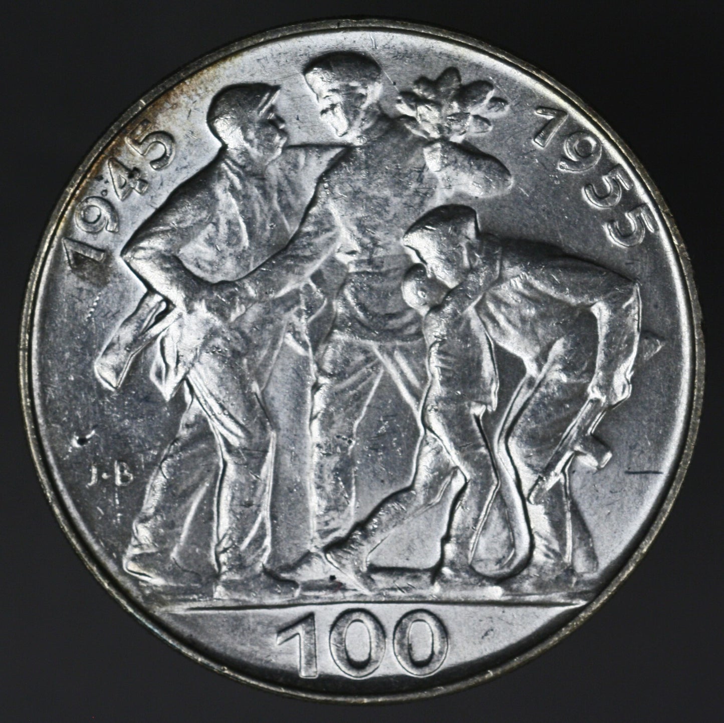 Czechoslovakia 1955 100 Koruna Liberation Choice BU A3386