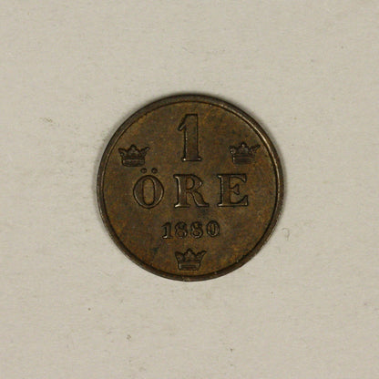 Sweden 1880 1 Ore