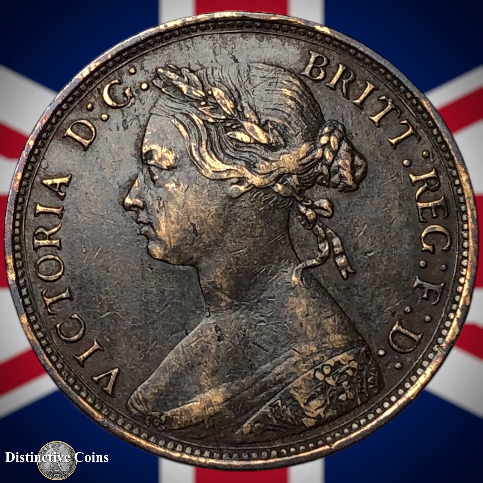 Great Britain 1876 H Half Penny 1/2d GB5523