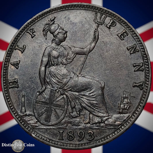 Great Britain 1893 Half Penny 1/2d GB5709