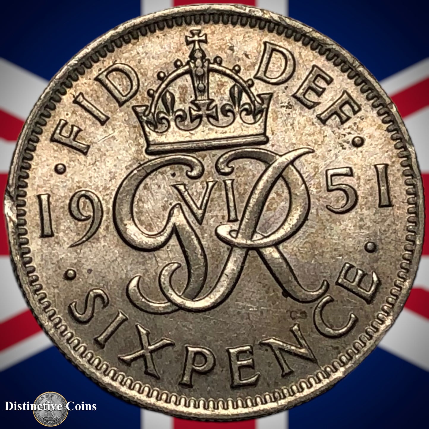 Great Britain 1951 Six Pence GB1774
