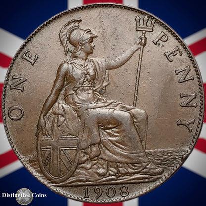 Great Britain 1908 Penny 1d GB6696