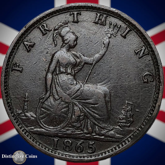 Great Britain 1865 Farthing 1/4d GB3522
