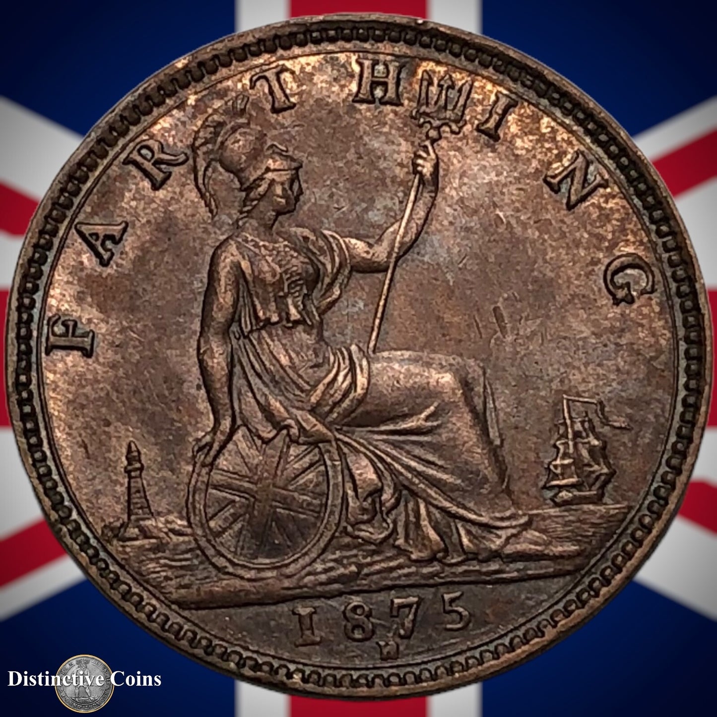 Great Britain 1875 H Farthing 1/4d GB3771