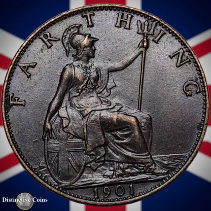Great Britain 1901 Farthing 1/4d GB4490