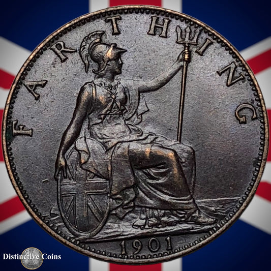 Great Britain 1901 Farthing 1/4d GB4490