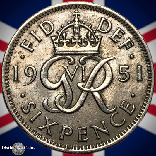 Great Britain 1951 Six Pence GB1775