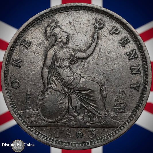 Great Britain 1863 Penny 1d GB6245