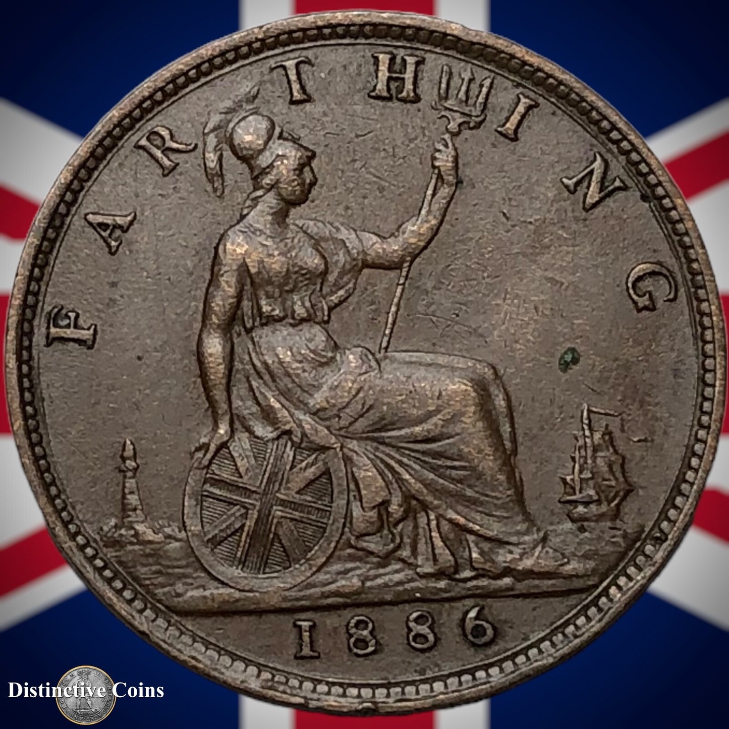Great Britain 1886 Farthing 1/4d GB4189