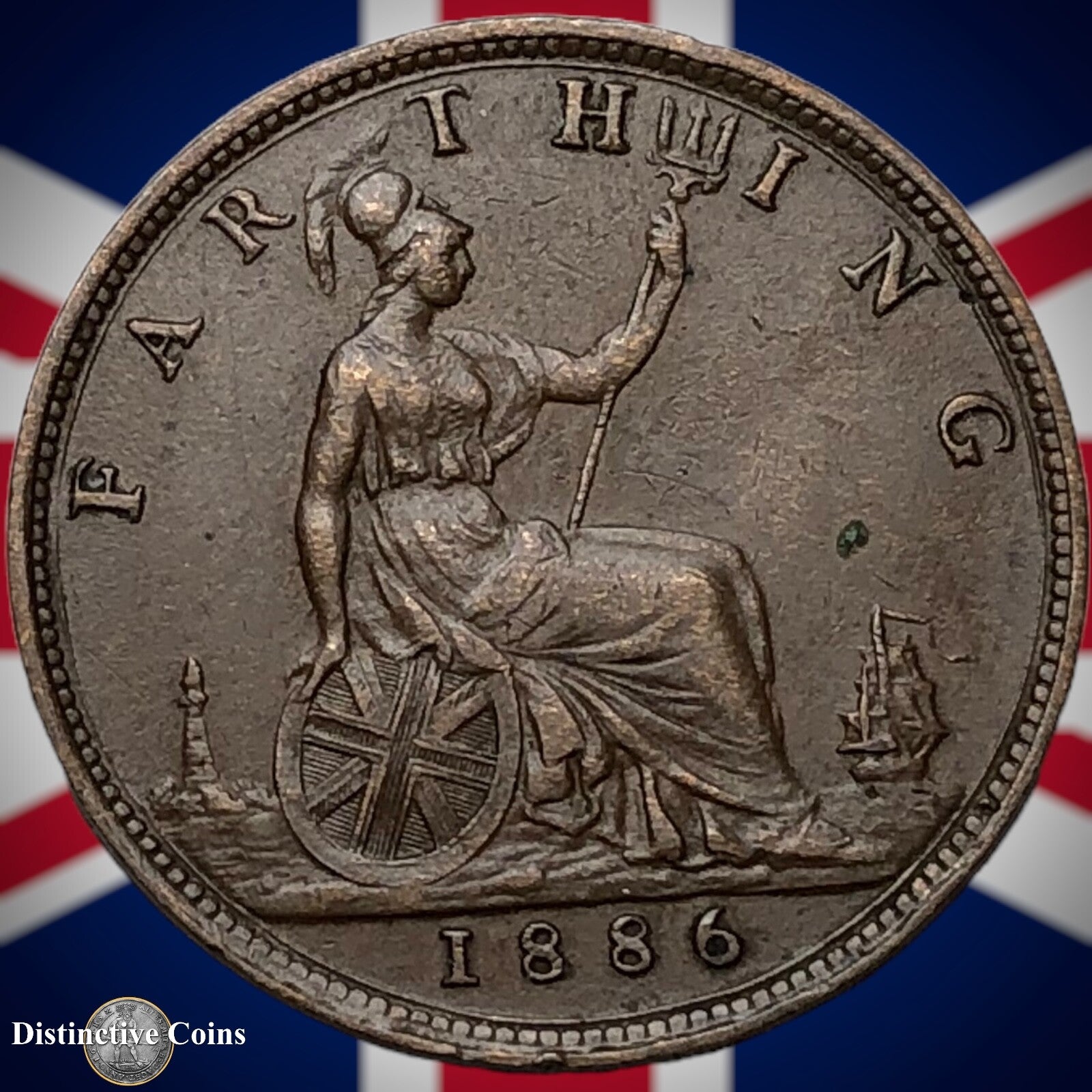 Great Britain 1886 Farthing 1/4d GB4189