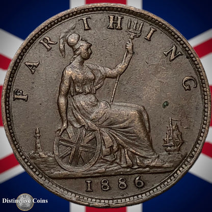 Great Britain 1886 Farthing 1/4d GB4189