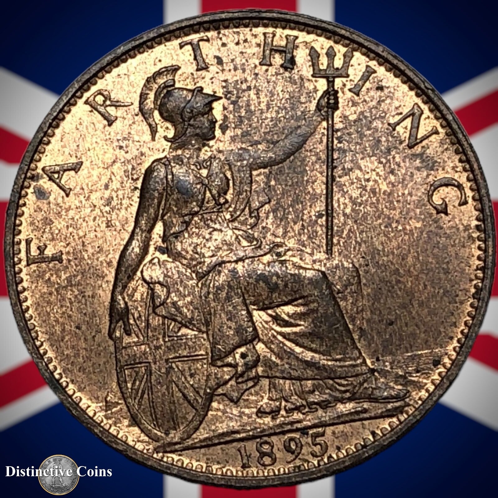 Great Britain 1895 Farthing 1/4d GB4413