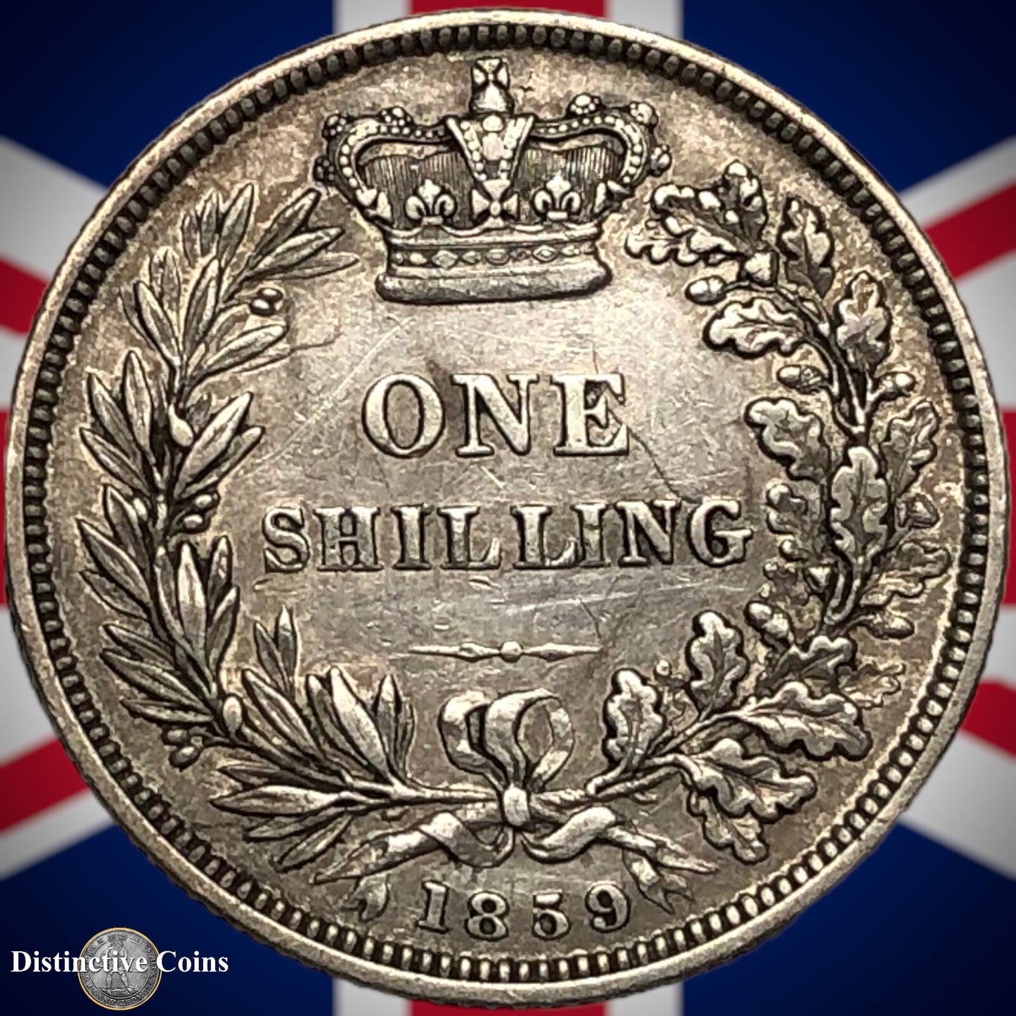 Great Britain 1859 British One Shilling GB0249