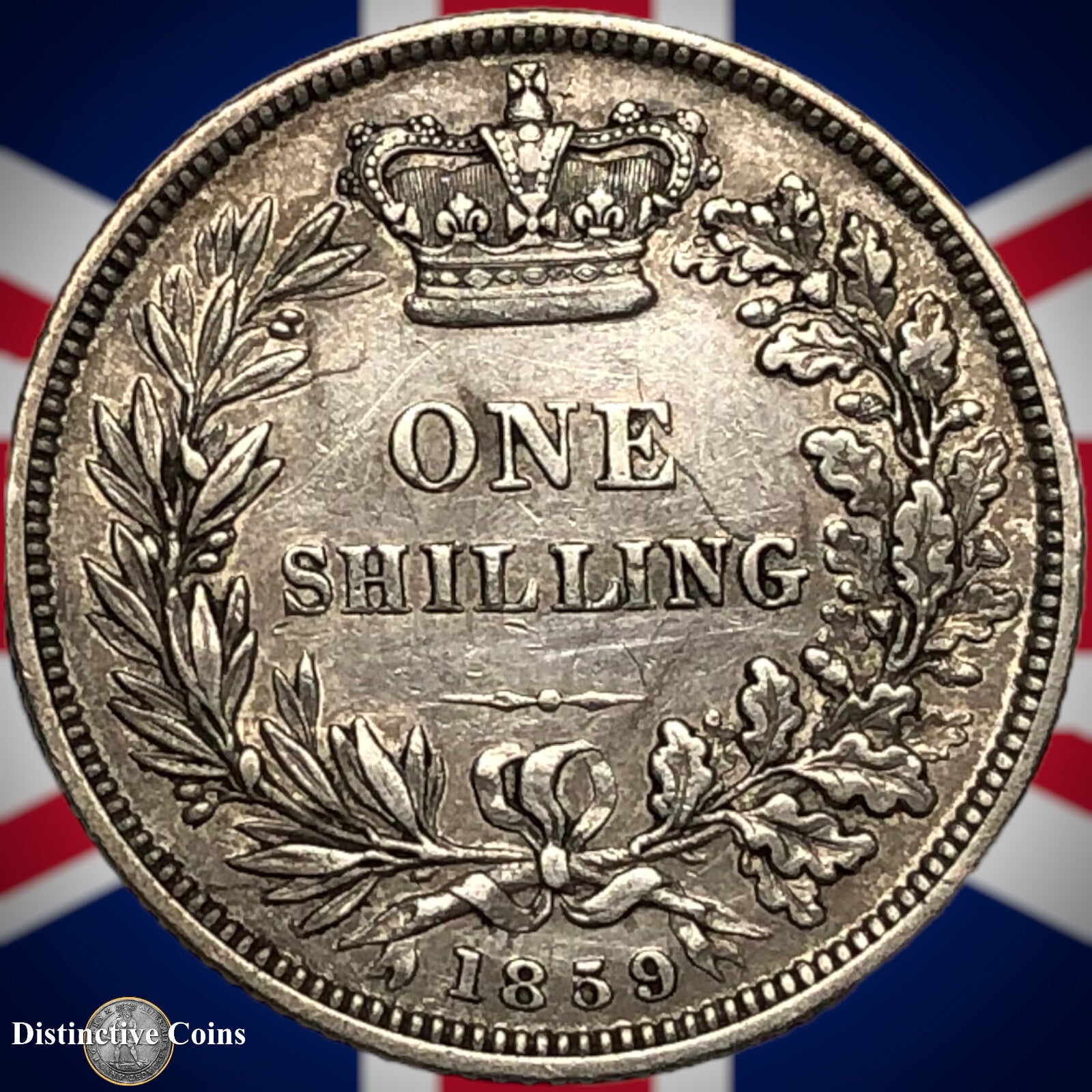 Great Britain 1859 British One Shilling GB0249
