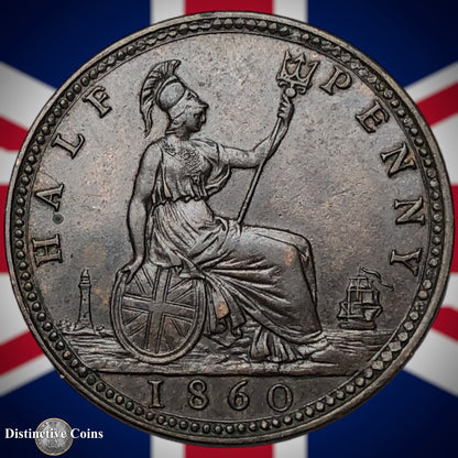 Great Britain 1860 Half Penny 1/2d GB5342