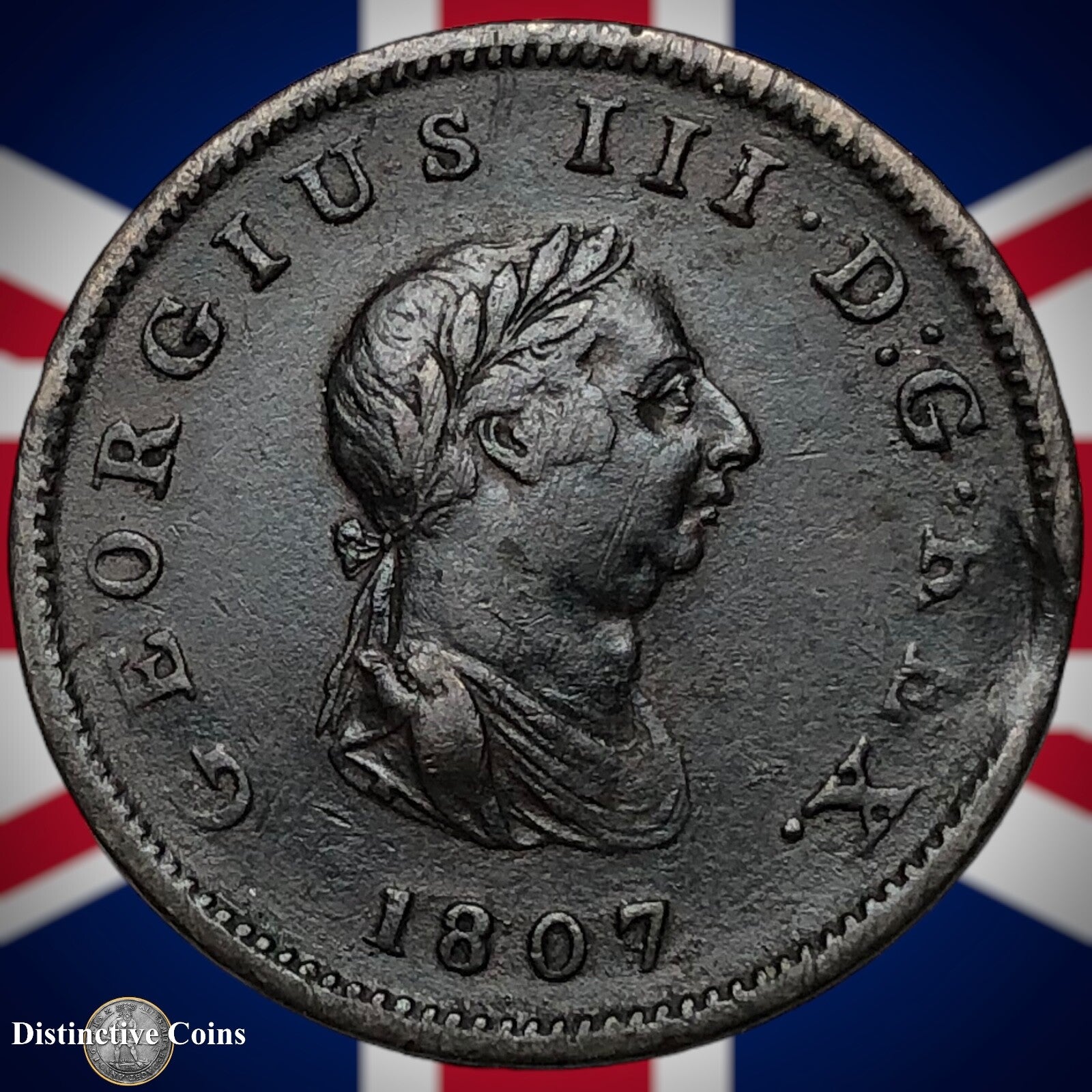 Great Britain 1807 Half Penny 1/2d GB5180
