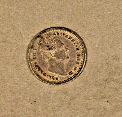 1834 Great Britain 1 1/2 Pence Silver William IV  Nice  