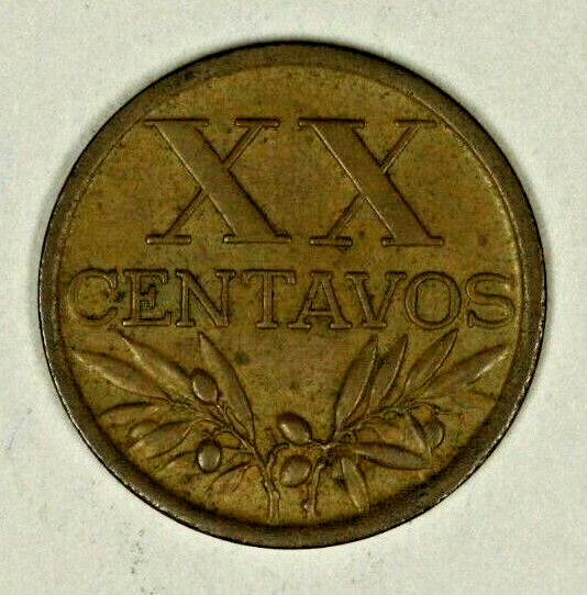 Portugal 20 Centavos 1945   XF   A1206