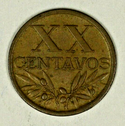 Portugal 20 Centavos 1945   XF   A1206
