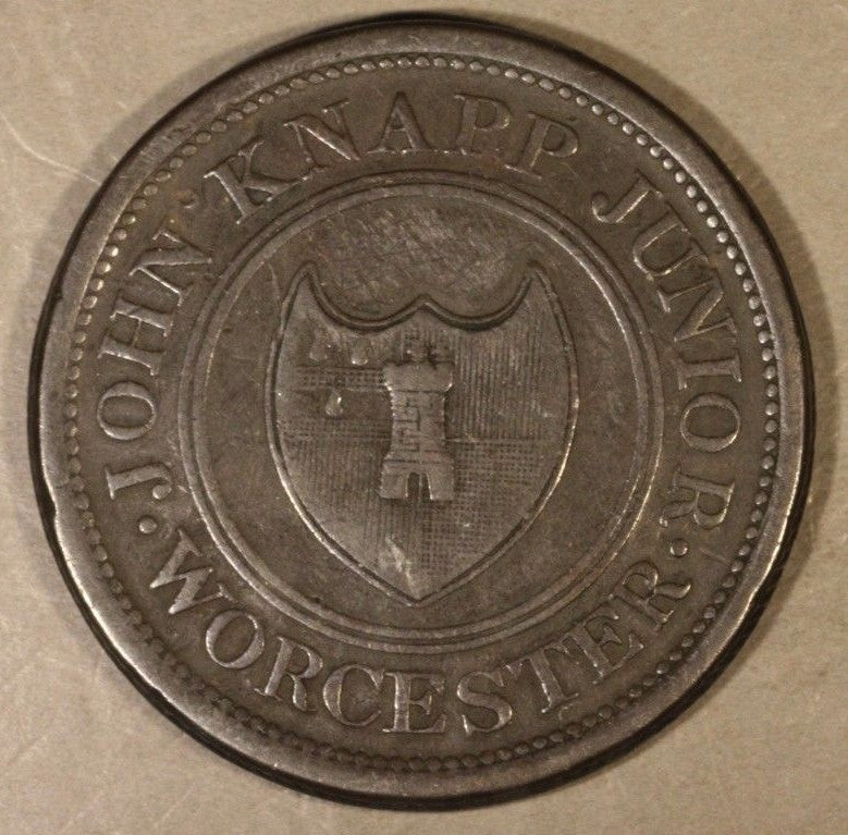 1813 Great Britain Worcester Penny John Knapp Jr Glover