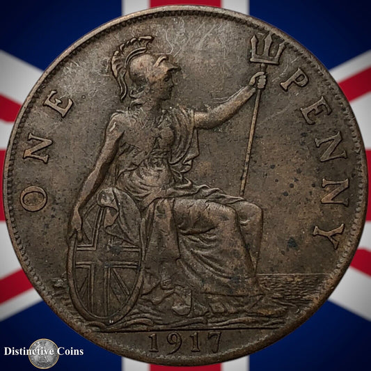 Great Britain 1917 Penny 1d GB6848