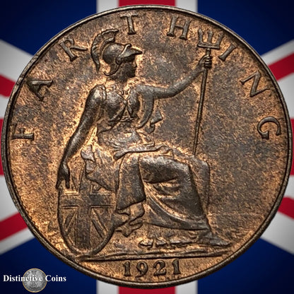 Great Britain 1921 Farthing 1/4d GB4744