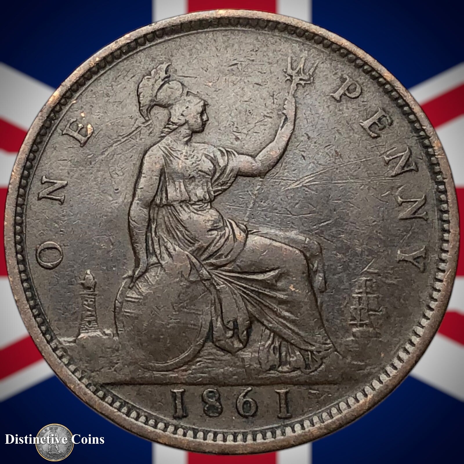 Great Britain 1861 Penny 1d GB6177