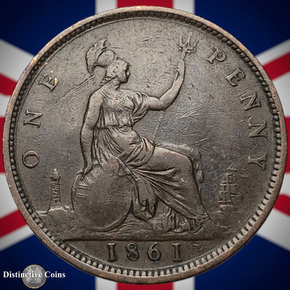 Great Britain 1861 Penny 1d GB6177