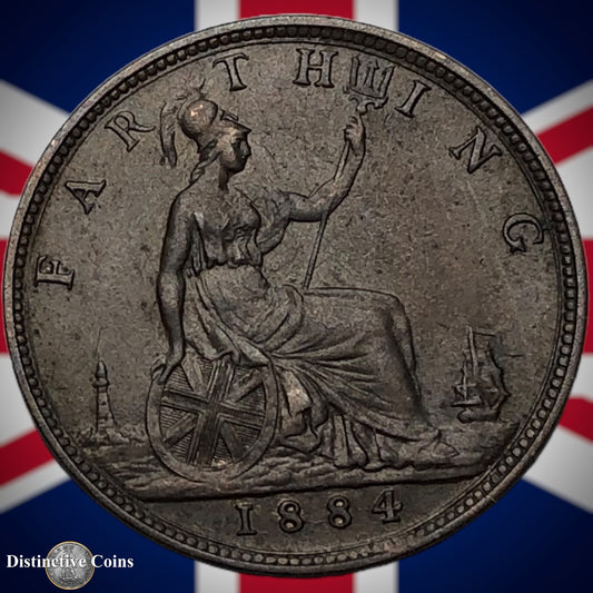 Great Britain 1884 Farthing 1/4d GB4066