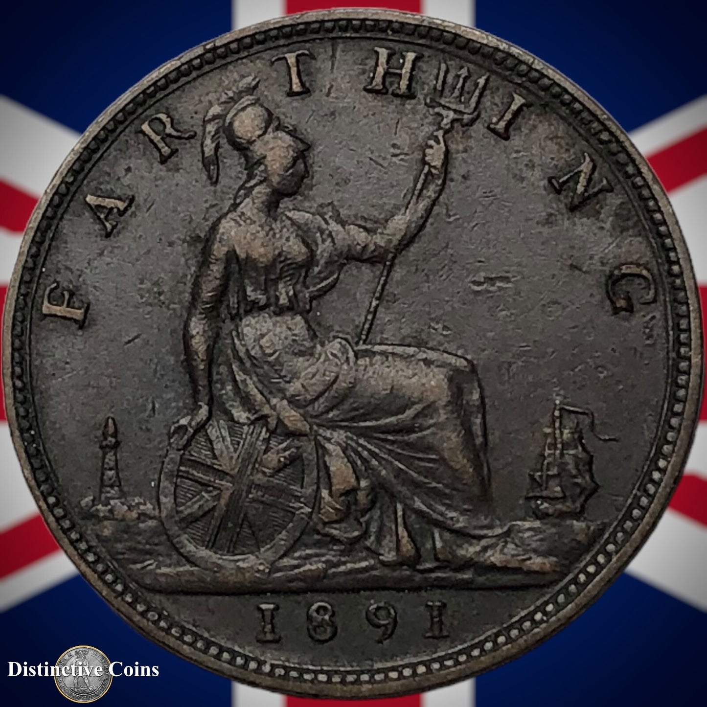 Great Britain 1891 Farthing 1/4d GB4294