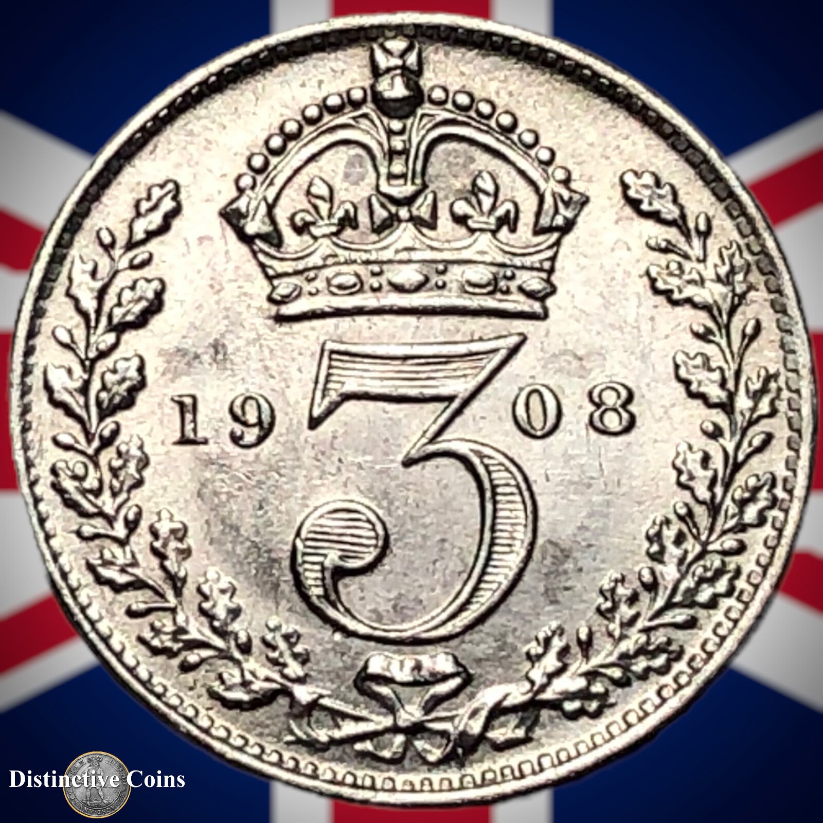 Great Britain 1908 Three Pence GB2121