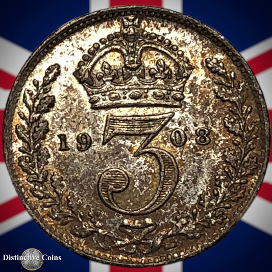 Great Britain 1908 Three Pence GB2122