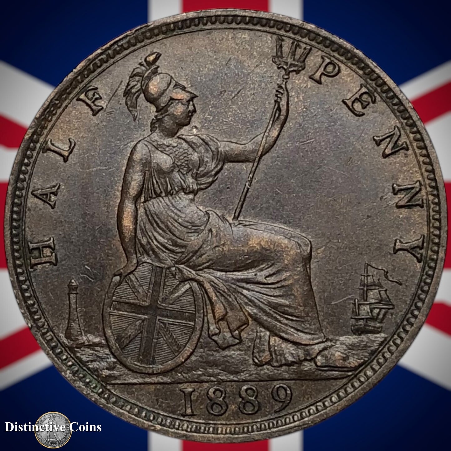 Great Britain 1889 Half Penny 1/2d GB5652