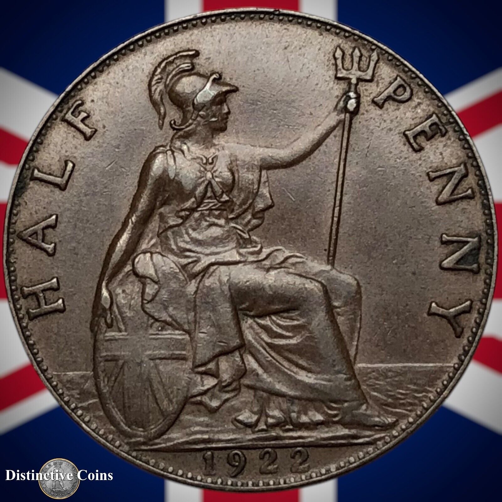 Great Britain 1922 Half Penny 1/2d GB5899