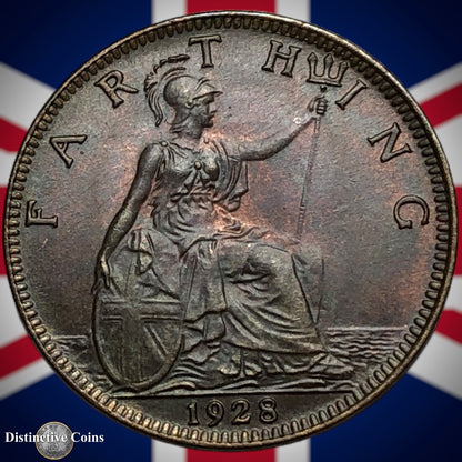 Great Britain 1928 Farthing 1/4d GB4870