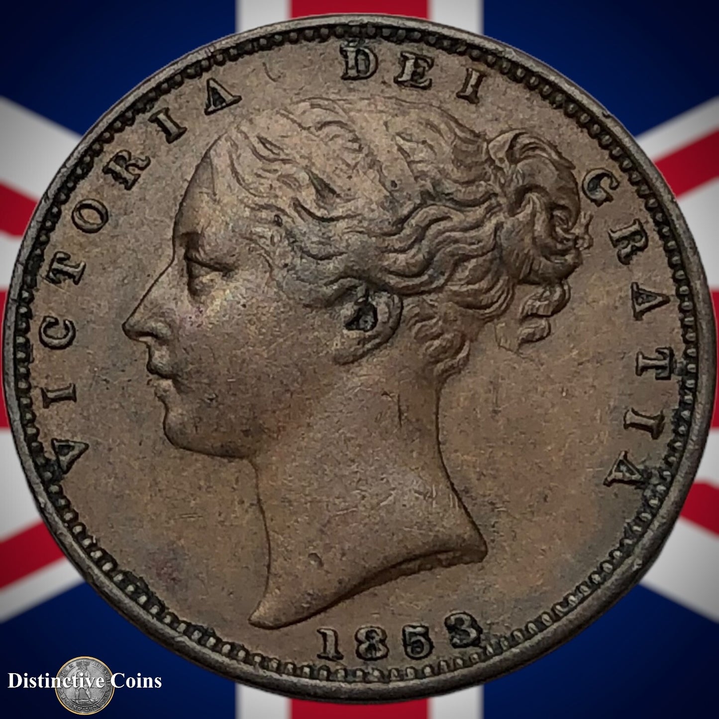 Great Britain 1853 Farthing 1/4d GB3465