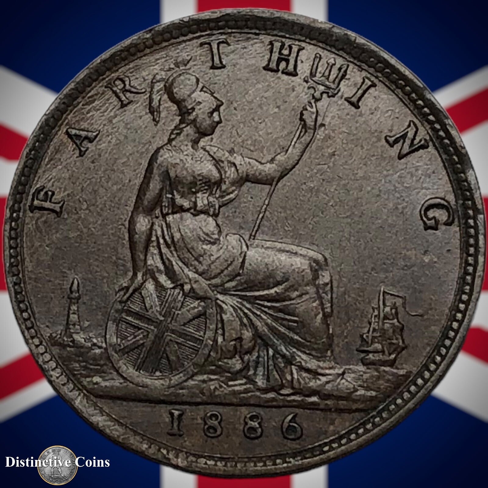 Great Britain 1886 Farthing 1/4d GB4203