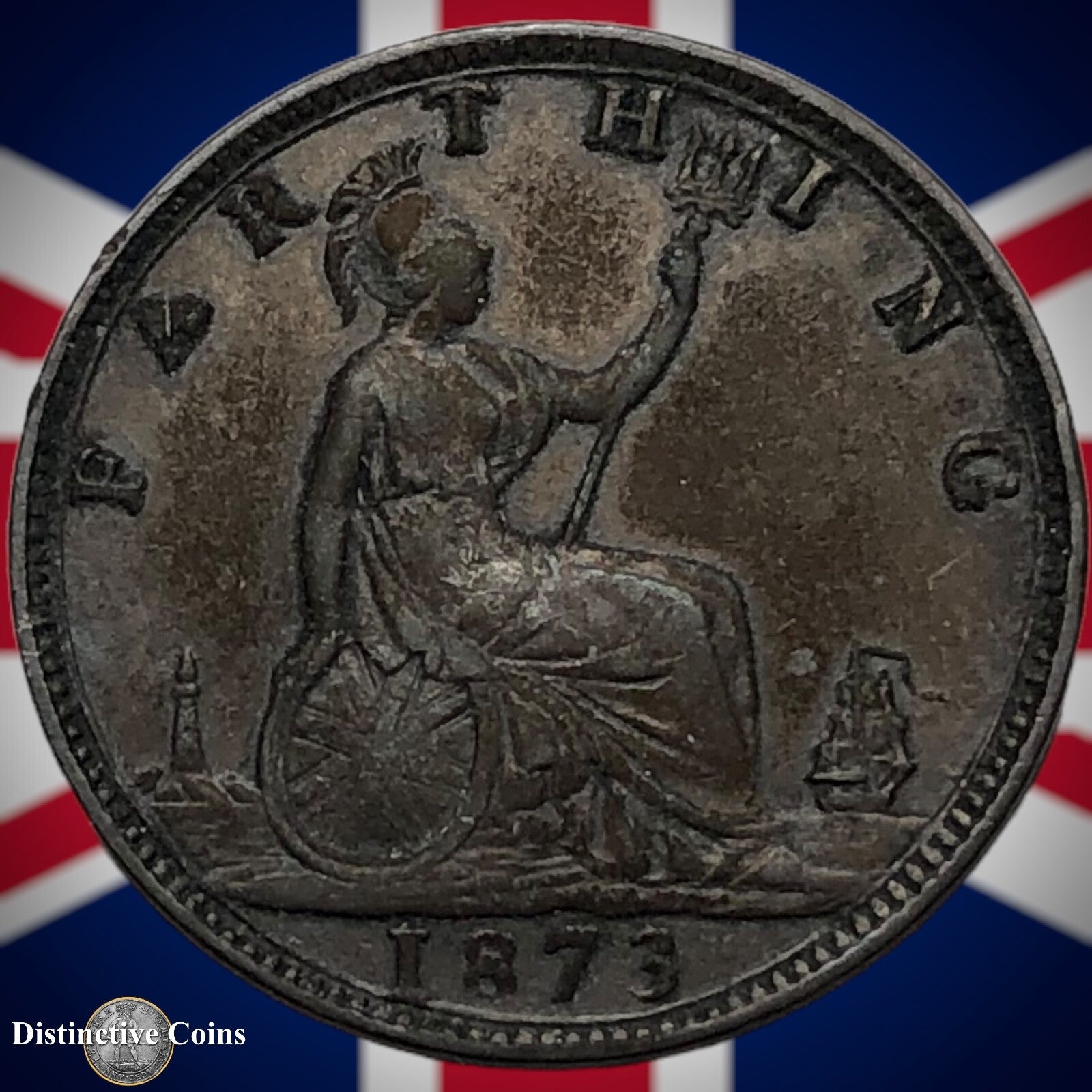 Great Britain 1873 Farthing 1/4d GB3687