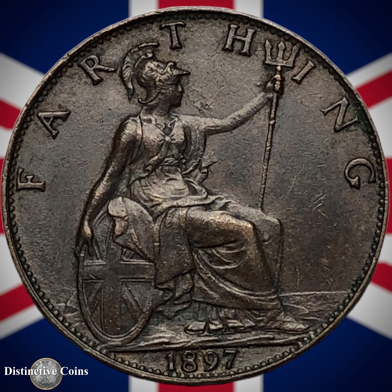 Great Britain 1897 Farthing 1/4d GB4445