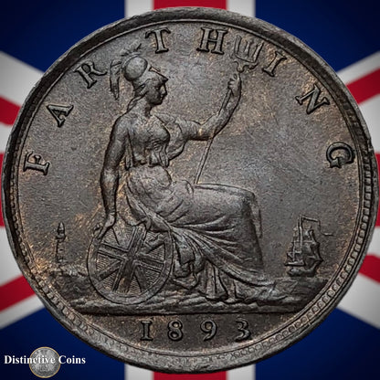 Great Britain 1893 Farthing 1/4d GB4358