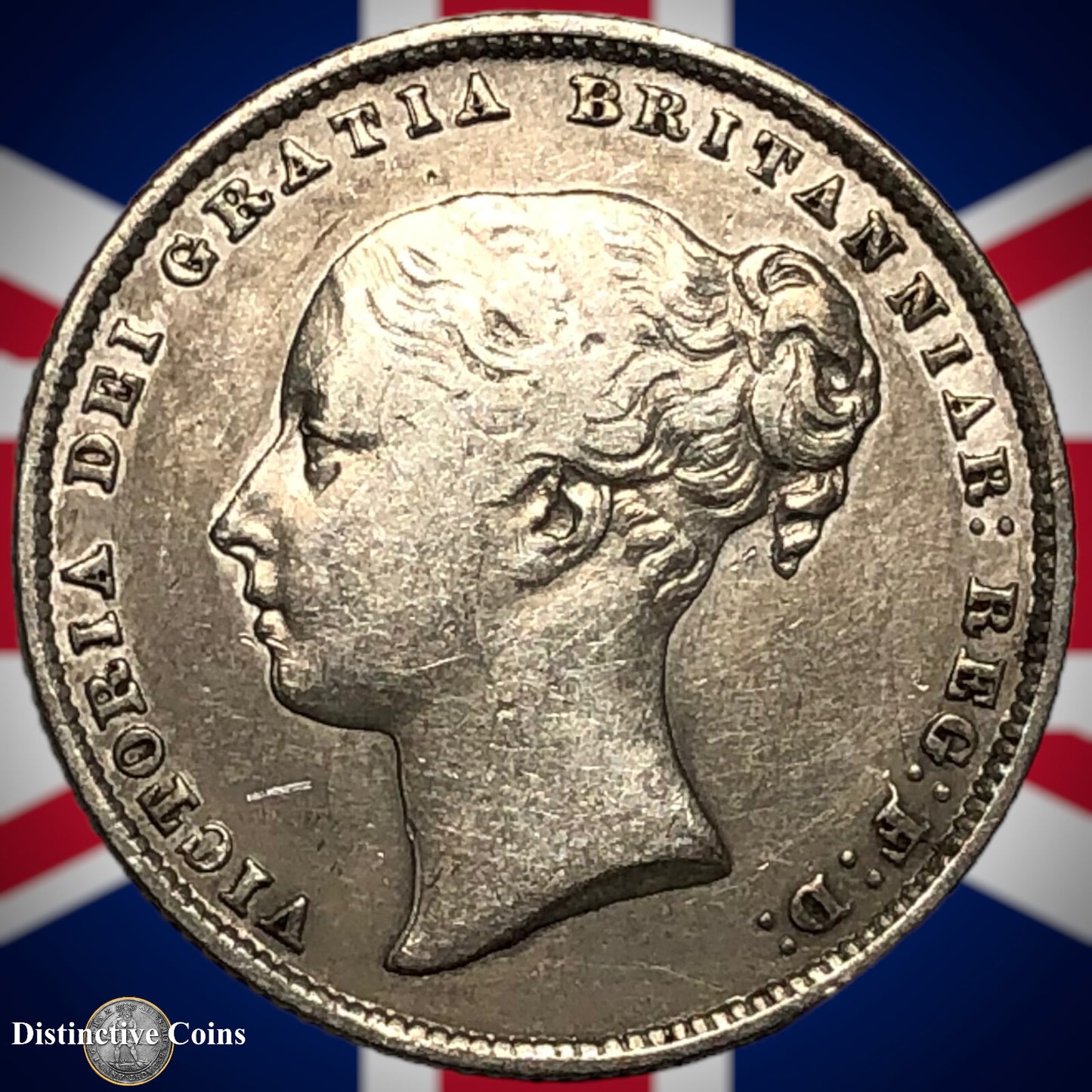 Great Britain 1864 British One Shilling GB0273