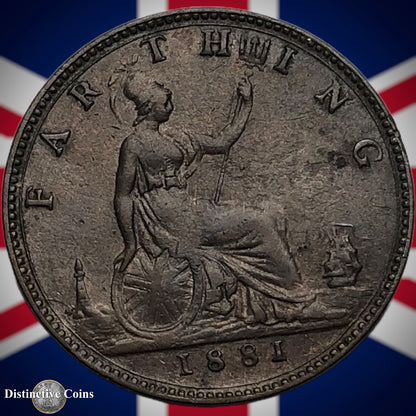 Great Britain 1881 Farthing 1/4d GB3847