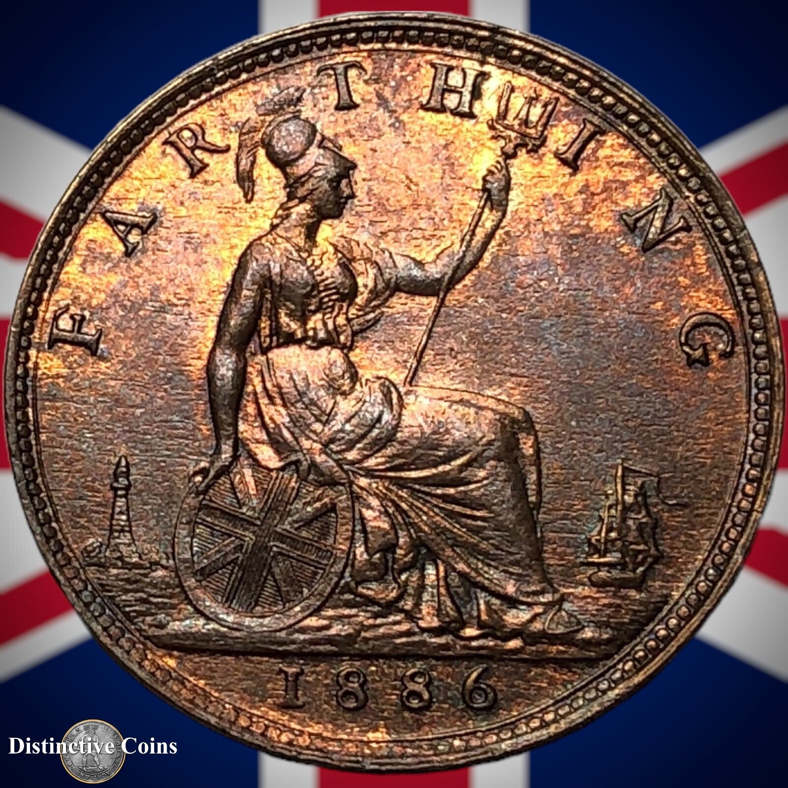 Great Britain 1886 Farthing 1/4d GB4242