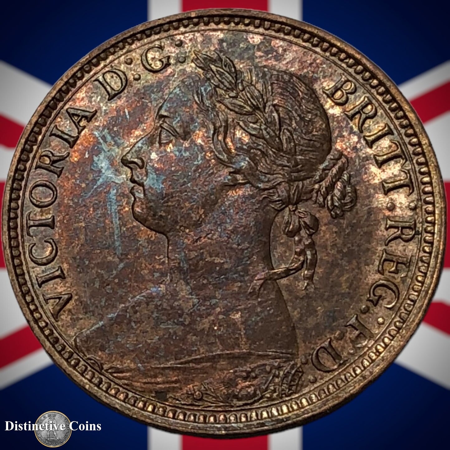 Great Britain 1891 Farthing 1/4d GB4324
