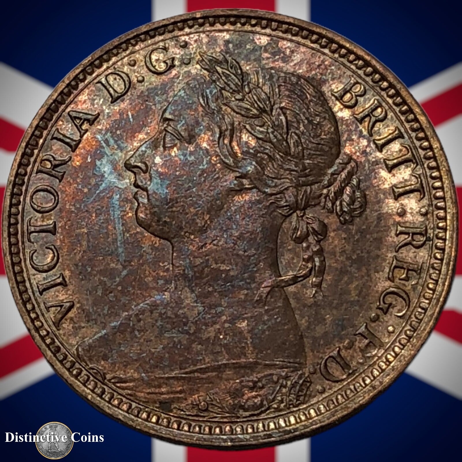 Great Britain 1891 Farthing 1/4d GB4324