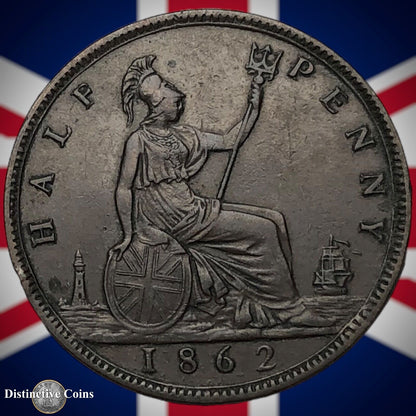 Great Britain 1862 Half Penny 1/2d GB5436