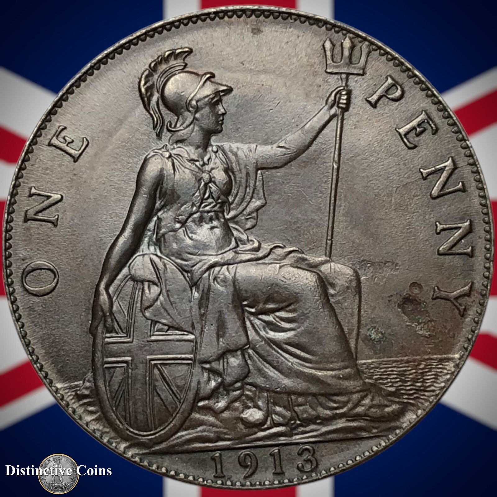 Great Britain 1913 Penny 1d GB6807